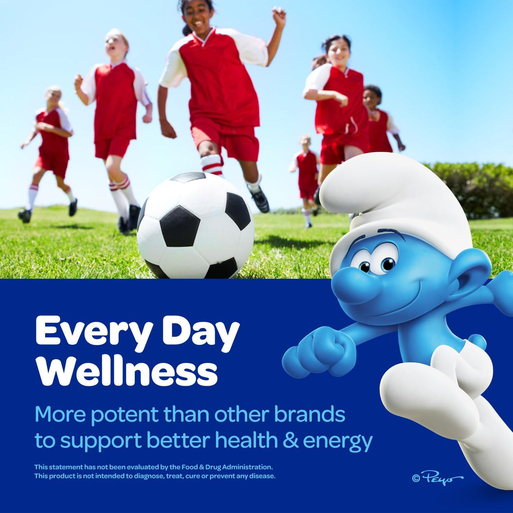 Smurfs Kids Multivitamin Gummies | Multivitamin Gummies for Kids with 15 Vitamins & Minerals | Made with Real Fruit | Doctor Developed | Non-GMO and No Artificial Flavors or Colors | 60 Gummies