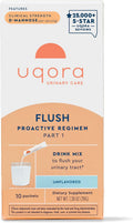 Uqora Flush - Urinary Tract* with D-Mannose, Vitamin C, Vitamin B6, Potassium, Magnesium & Calcium - Gluten-Free & Vegan - Unflavored - 10 Packets (1 Pack)