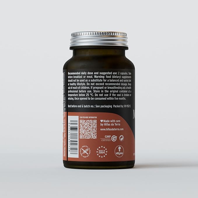 HIFAS DA TERRA Mico-Cord - Cordyceps Mushroom Capsules, Mushroom Supplement, Adaptogen Extract Powder Pills for Women & Men, Nootropic Brain Aid for Calm, Focus, & Memory - 70 Vegan Capsules