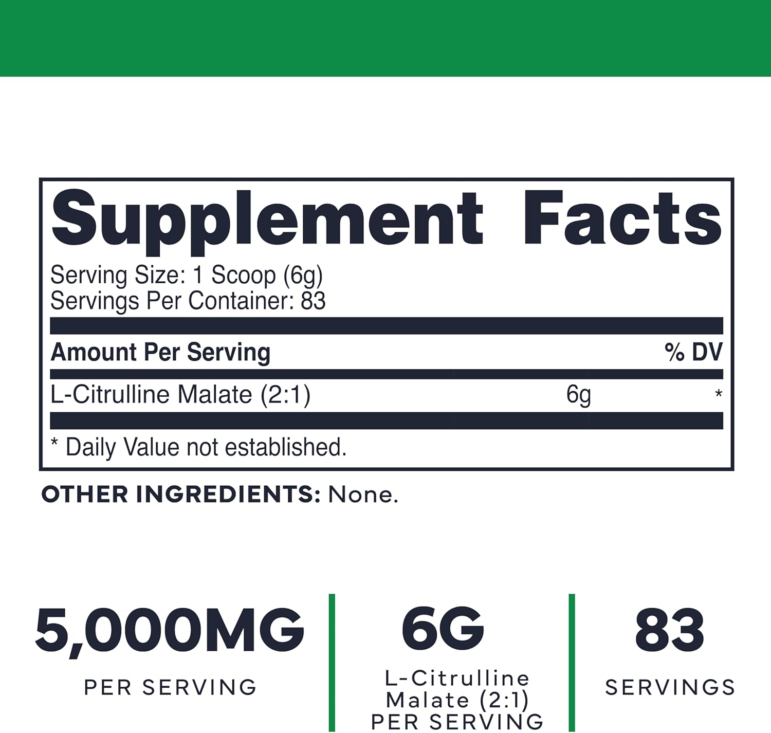 Type Zero Clean L-Citrulline Malate 2:1 Powder Drink Mix (500g, Unflavored) (83 Servings) - Keto Friendly, Gluten Free, Non-GMO