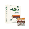 ALOHA Organic Plant Based Protein Bar MINIS | Variety Pack | 20 Count, 24g Bars | Vegan, Low Sugar, Gluten Free, Low Carb, Non-GMO, Stevia Free, Soy Free, No Sugar Alcohols