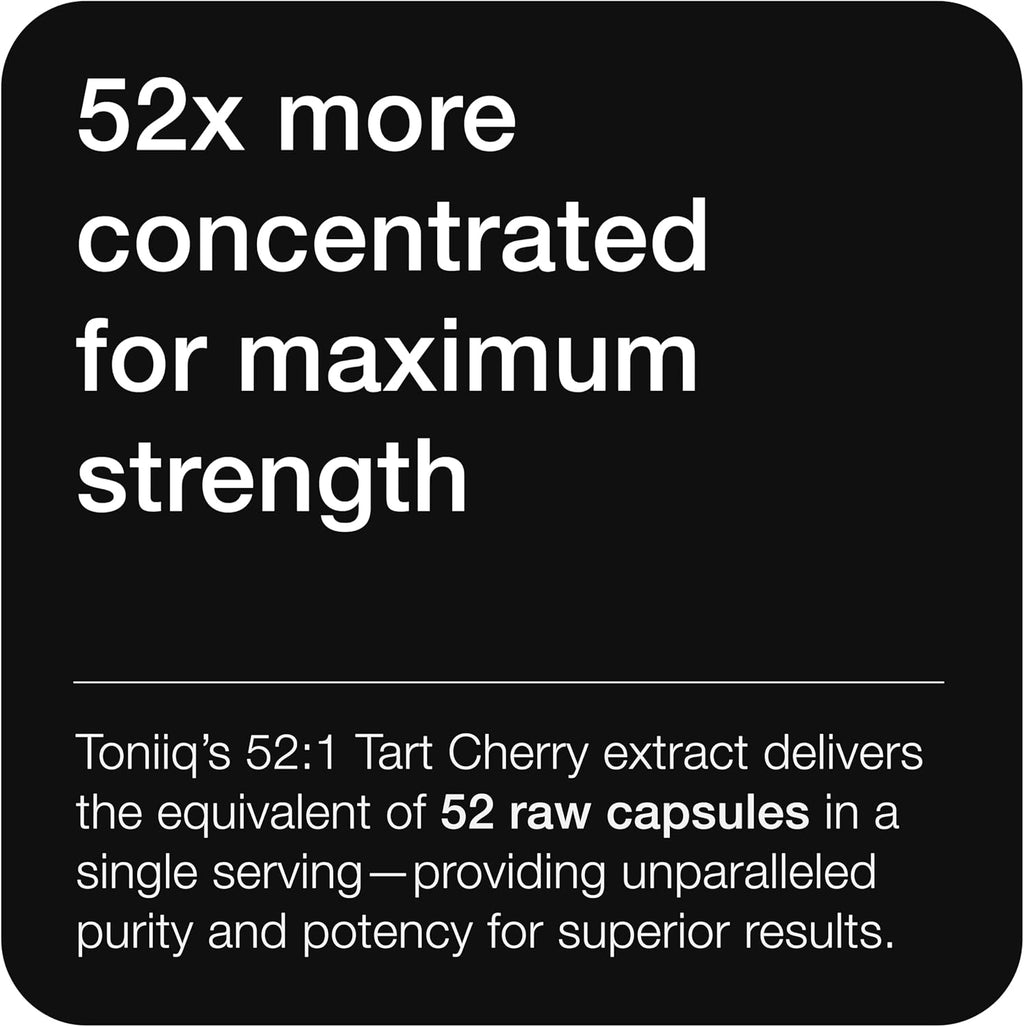 Tart Cherry Capsules - Ultra High Potency 52:1 Extract - Highly Concentrated - Third-Party Lab Tested for Purity & Quality - 120 Capsules