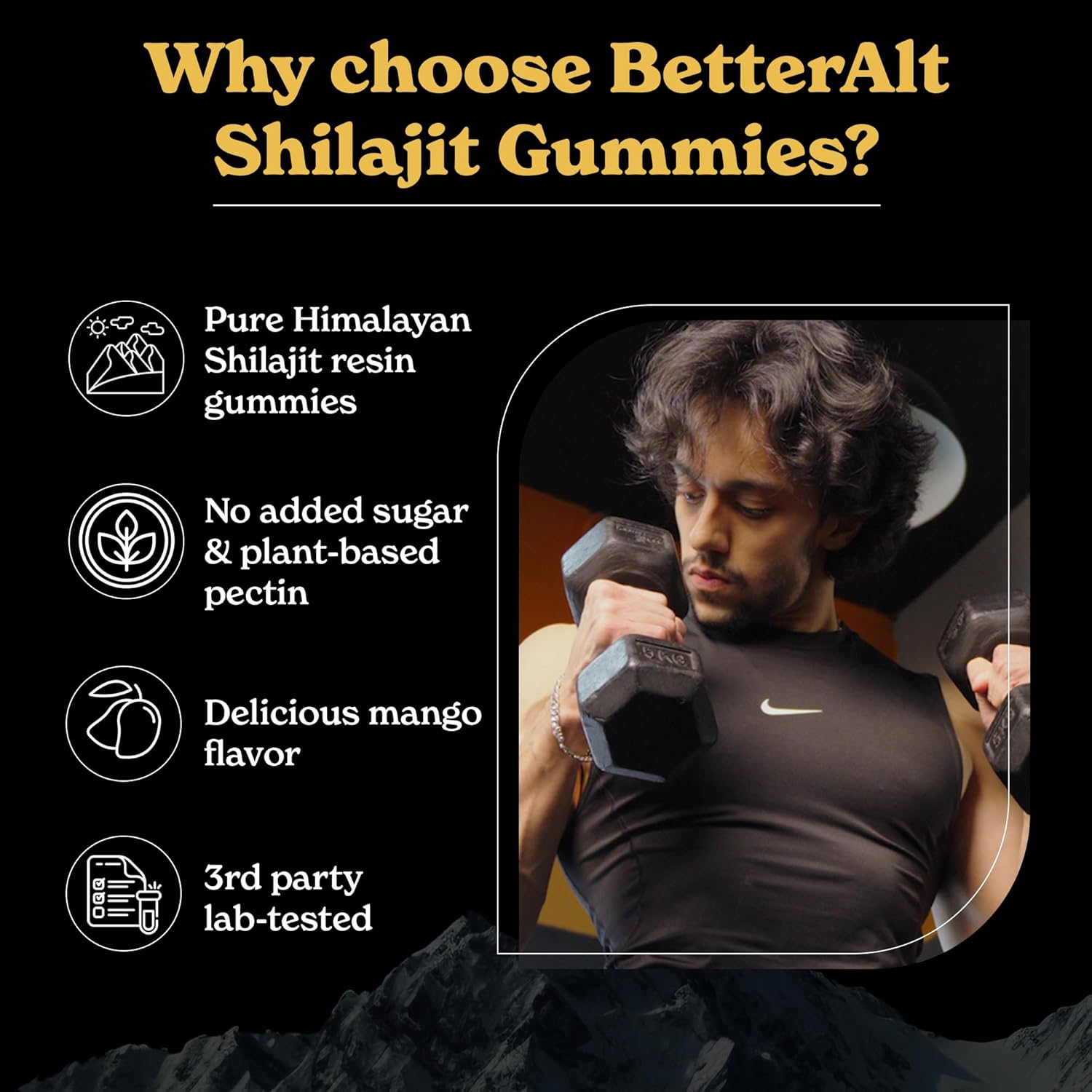 Pure Himalayan Shilajit Gummies with Shilajit |High Potency Gold Grade| 60 Gummies for Energy Boost & Immune Support, 75 Percent + Fulvic Acid| Travel Friendly Mango Flavor