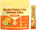 Sugar Free Electrolytes Powder Packets - Salty High Sodium Hydration Packets, Electrolytes Drink Mix for Fitness Enthusiasts & Outdoor Workers, Calories Free(Orange 30 Sticks)