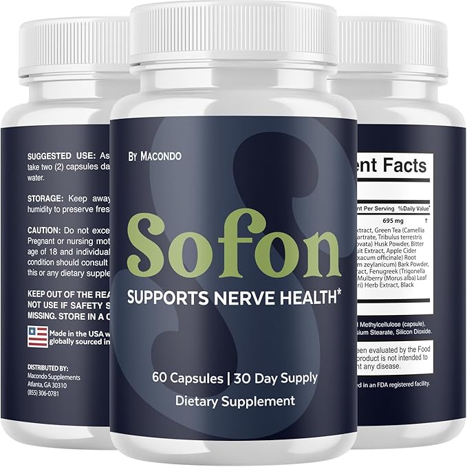 (2 Pack) Nerve Supplement Capsules - Health Formula Advanced Premium Brain & Memory Focus Pills All Natural Daily Vitamins Support for Overall Health & Wellness, 120 Capsules for 2 Months