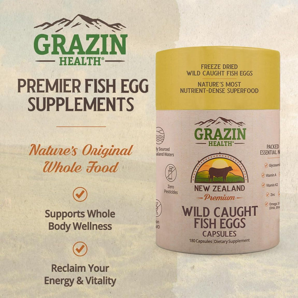 Fish Eggs Capsules 3000 Mg per Serving (30 Servings)