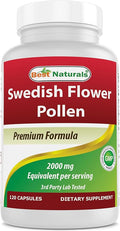 Best Naturals Swedish Flower Pollen 4:1 Extract 500 mg - 120 Capsules