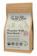 Organic Wild Hawthorn Leaf and Flower Herbal Tea - Caffeine Free - Pharmacopoeia Potency - 75 Plant Based Tea Bags