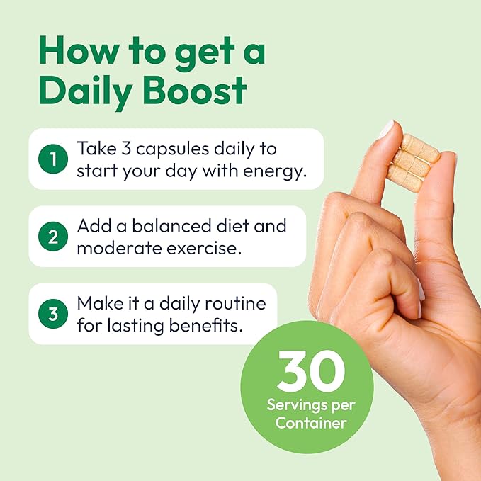 Mida Health® Daily Boost 3-in-1 Weight Loss, Energy, Focus Support for Women & Men | 7-Keto DHEA Thermogenic with Natural Caffeine, CoQ10, B12, Ginkgo, Ginseng, L-Theanine, Folate | 90 Capsules