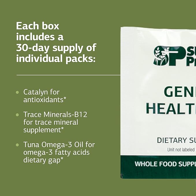Standard Process General Health Pack - Daily Multivitamin & Mineral Supplement - Supports Foundational Health & Immune Function - 60 Packs