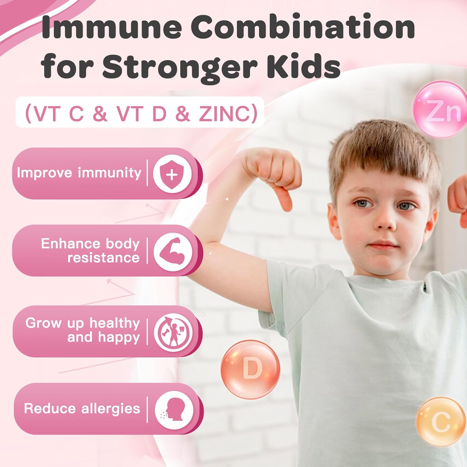 Probiotics for Kids, Kids Probiotic-Multivitamin Gummies with 5 Billion CFUs for Digestive Health & Immune Support, with Vitamins, Prebiotics, Minerals for Children, Natural Peach Flavor, 45 Servings
