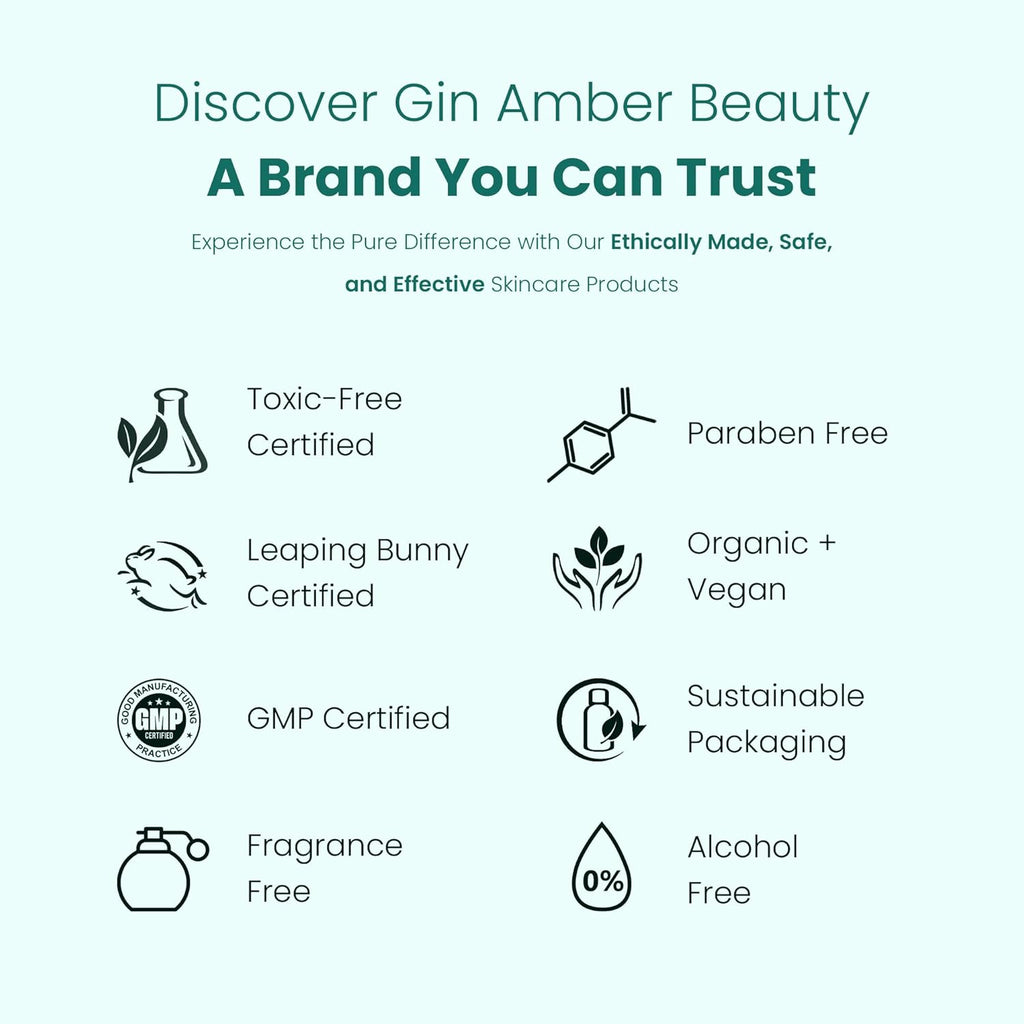 Gin Amber Beauty - Pack of 4 Serums (1 fl oz - 30 ml)