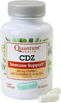 Quantum Health CDZ Immune Support Supplement Vitamin C 500 mg, Vitamin D 1000 IU Plus Zinc 15 mg Powerful Whole Body Wellness Support Complex - Daily Immunity Boost for Women & Men - 60 Capsules