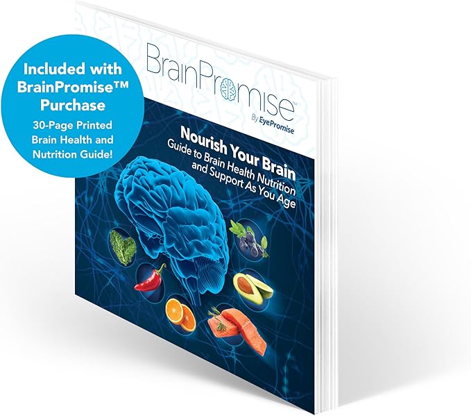 BrainPromise Eye & Brain Supplement by EyePromise - 30 Softgel Packets, 30-Day Supply - Eye Supplement with Brain Support for Memory & Focus, Made with Lutein and Zeaxanthin, Vitamin A, B, C, D & Zinc