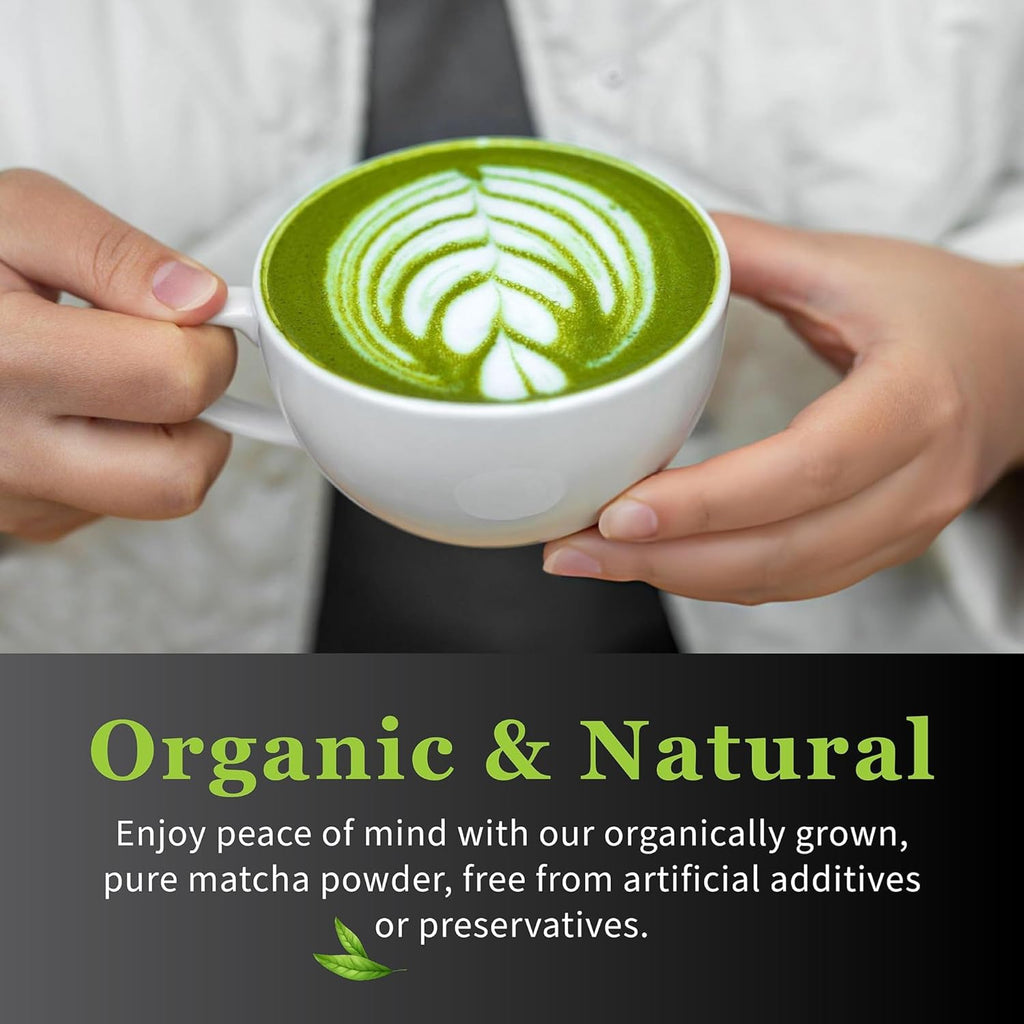 DoMatcha, Organic Summer Harvest Matcha Powder, Authentic Japanese Green Tea, Latte Grade, 2.82 oz