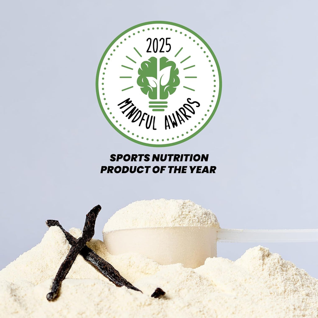 Kick Plant Protein Powder, Vanilla Flavor, 20 G Protein, Gluten Free Workout Supplement with Aminos Acids to Support Fitness Goals & Gut Health, No Sugar, No Artificial Flavors, 28 Servings