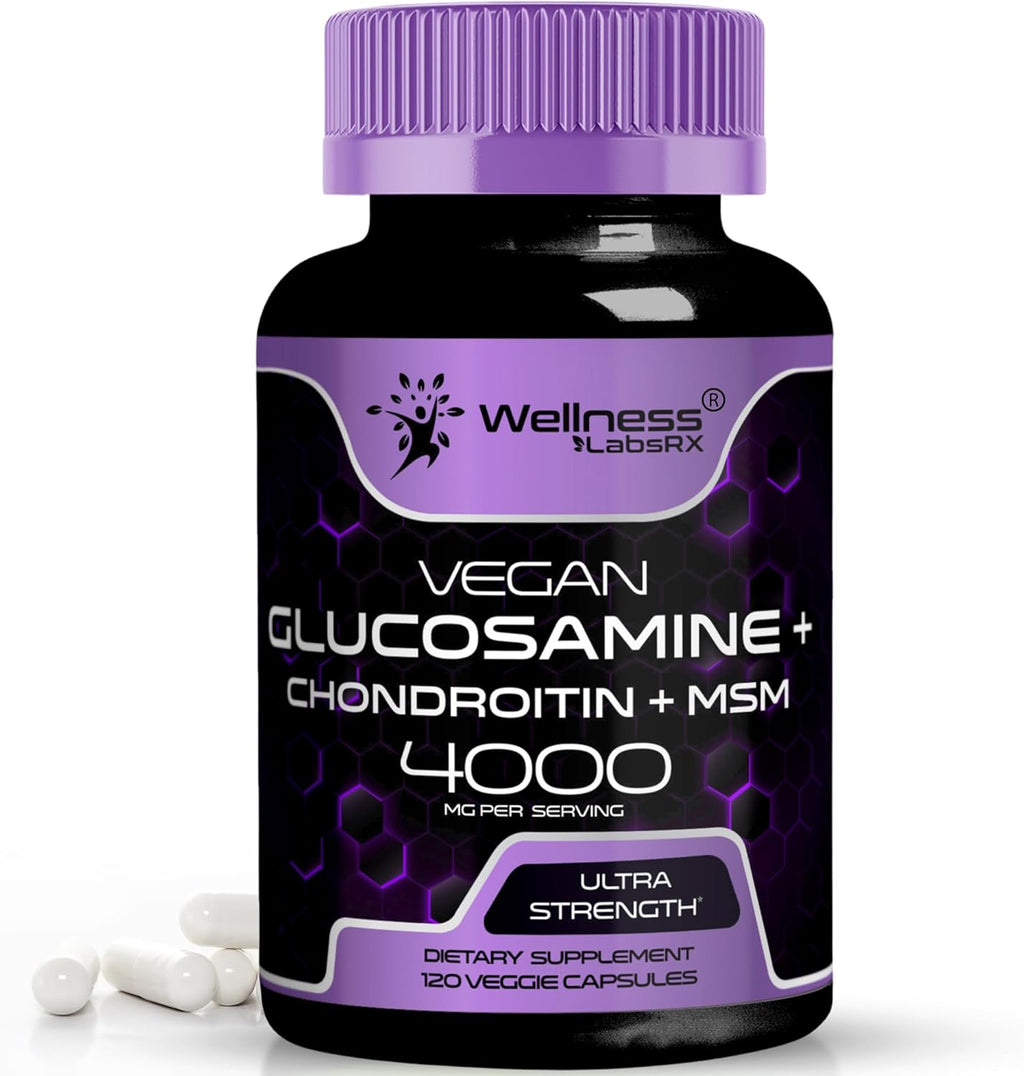 Glucosamine Chondroitin MSM - 4000mg - Glucosamine Chondroitin Capsules - 120 Count