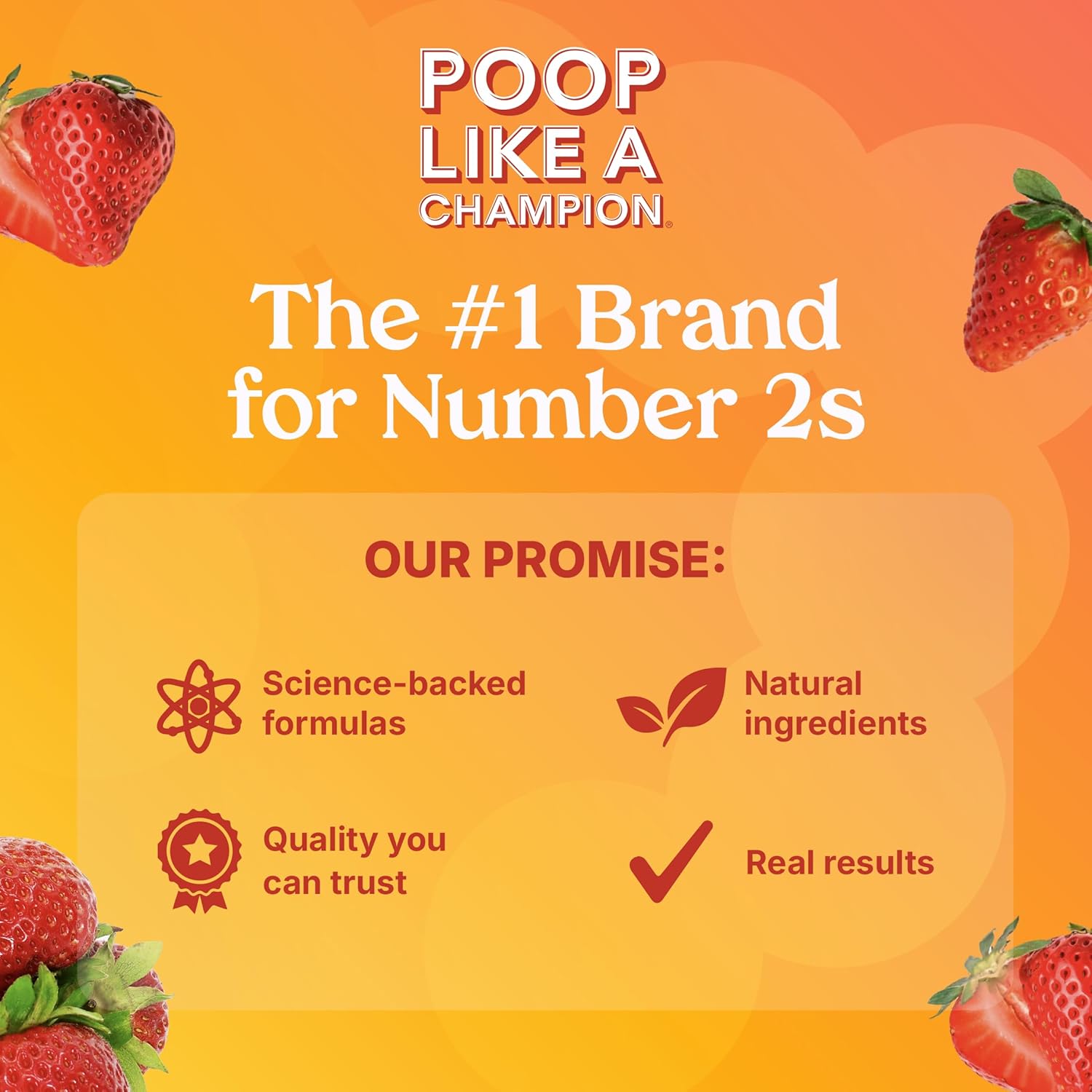 Poop Like a Champion Probiotic Gummies for Kids – USDA Organic, Vegan, Non-GMO, Gentle Digestive Health Support, 60 Gummies