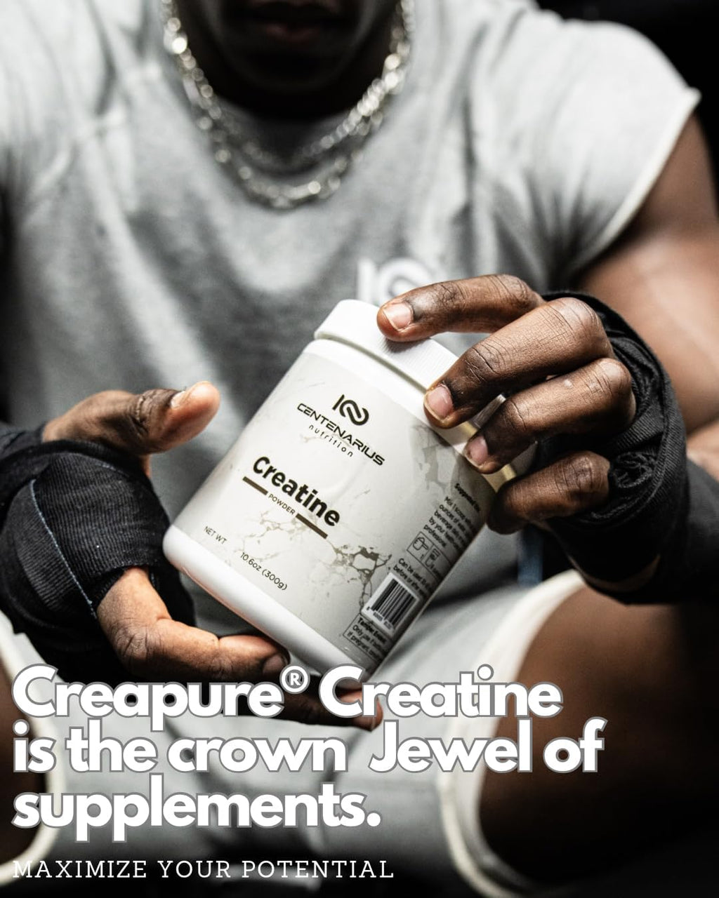 Centenarius Nutrition Creapure® Creatine Monohydrate Powder Supplement - Creatine for Women and Men - Unflavored Micronized Creatine Powder for Strength & Endurance