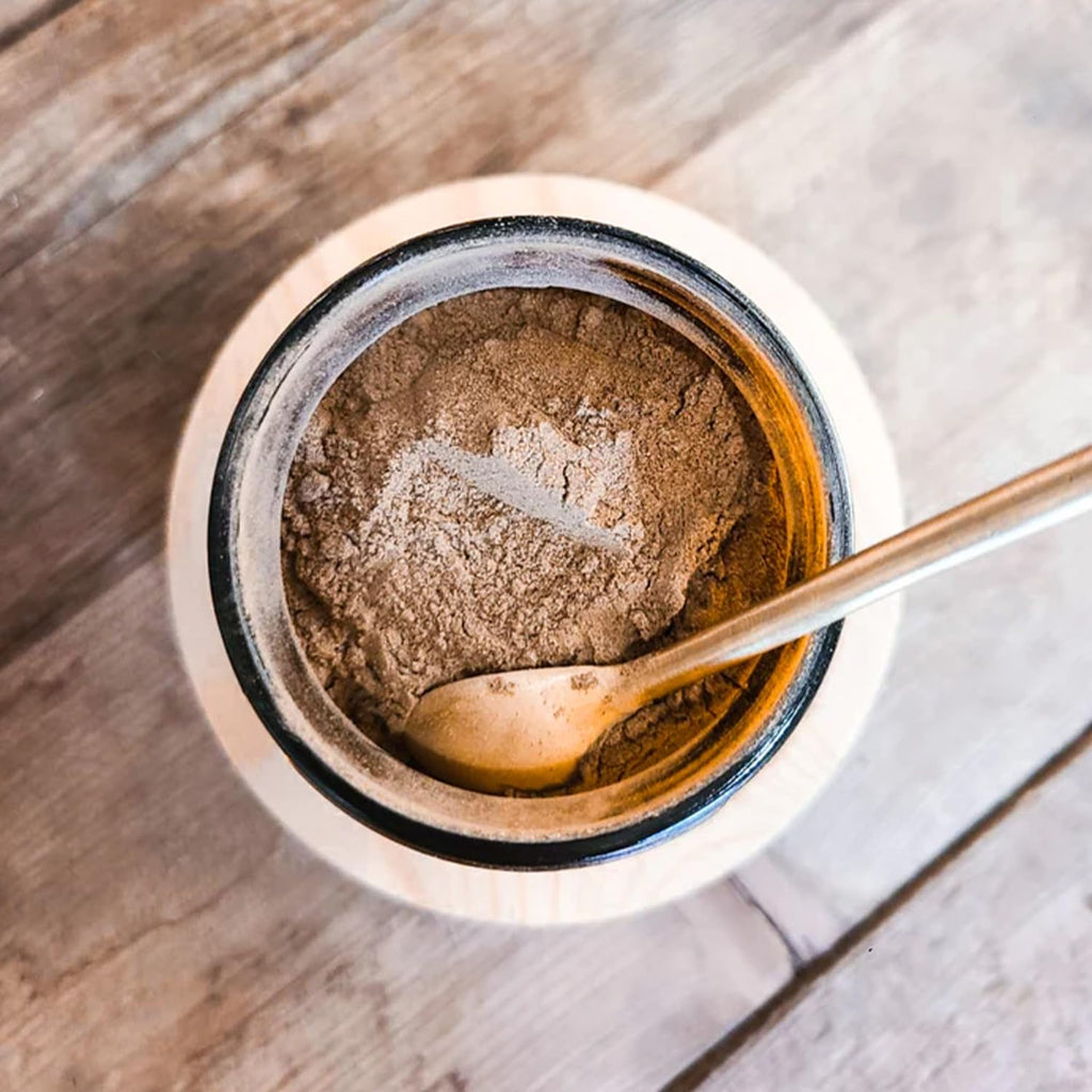 Anima Mundi Apothecary Herbal Coffee Substitute with Chicory Root & Ashwagandha Powder - Happiness Tonic "Coffee" Powder - Adaptogenic, Caffeine Free - Maca, St. John's Wort & More (5oz / 141g)