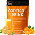 Cortisol Drink Powder - Natural Cortisol Supplements for Ashwagandha, L-Theanine, Turmeric Root, Black Pepper Extract, Relaxation, Focus, Mental Clarity