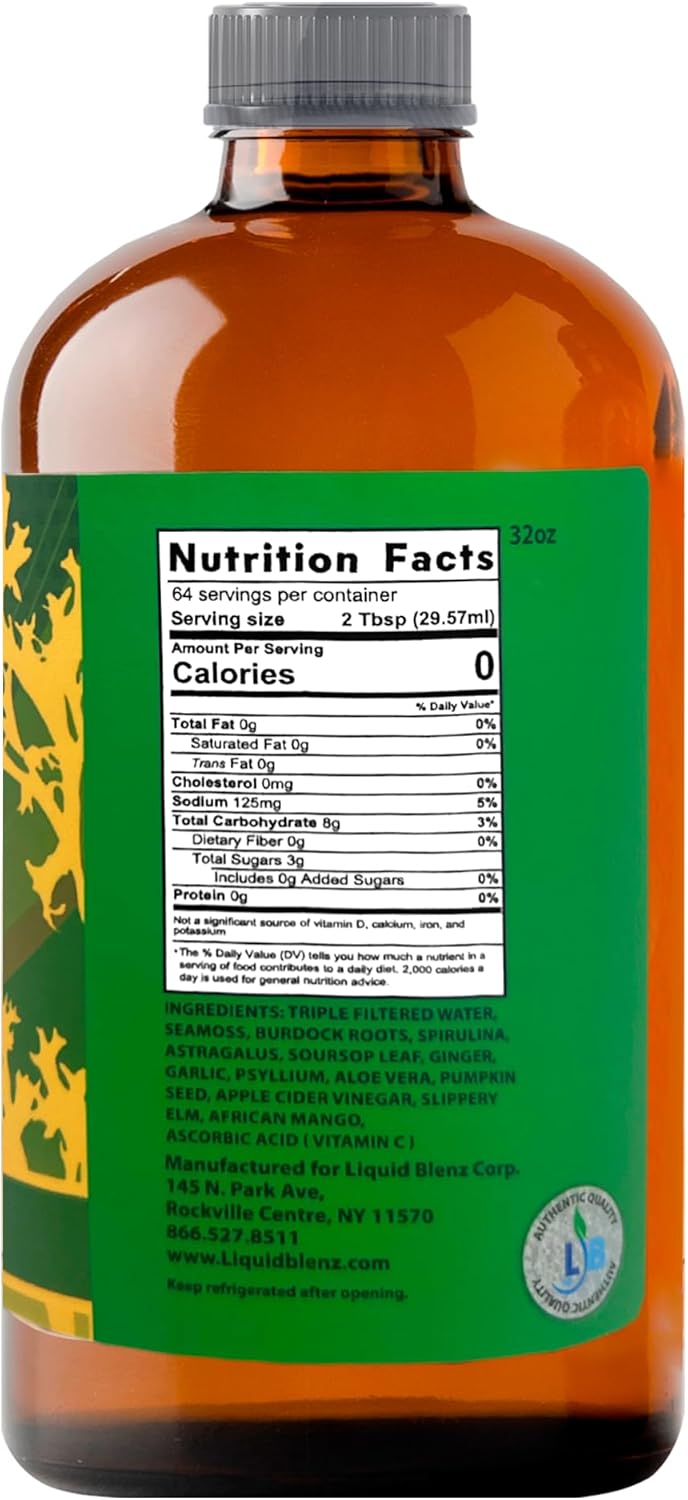 Sea Moss Tonic | Overall Body Enhancement & Wellbeing Support | Natural Herbal Supplement | 32 fl oz