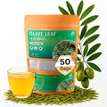 Olive Leaf Tea Bags – 50 Bags (Premium Dried Olive Leaf Tea - 50 Count), Natural Extract Caffeine-Free Herbal Tea for Health & Immune Support