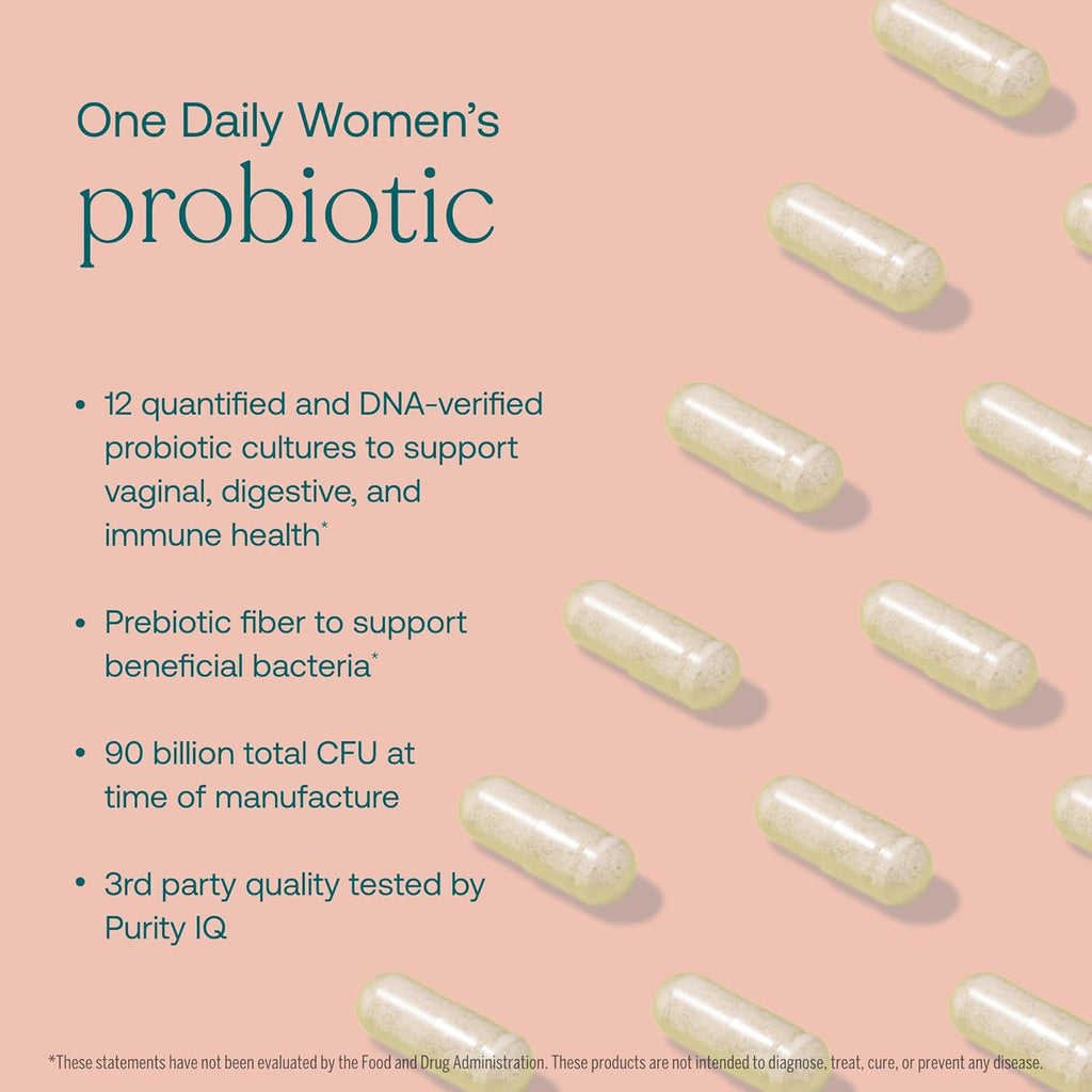 True Grace One Daily Women’s Probiotic - 30 Vegetarian Capsules - 90 Billion CFU - Digestive, Vaginal & Immune Health - Gluten & Soy Free