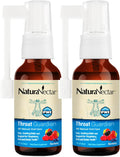 NaturaNectar - Bee Propolis Throat Spray - Unique Throat Relief and Wellness Agent - Brazilian Bee Propolis Throat Guardian Spray - Ethical Beekeeping - Honey Bee Berry Flavor (2-Pack, 1.06 Fl Oz.)