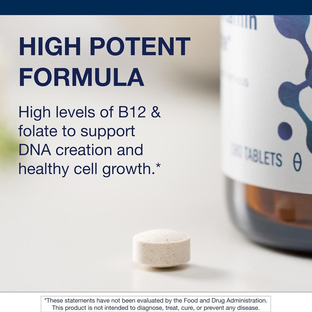 Metagenics Intrinsi Vitamin B12-Folate - Nervous System & Heart Health Support* - With Intrinsic Factor for Absorption* - Vitamin B12 & Folate - Methylcobalamin - 180 Tablets
