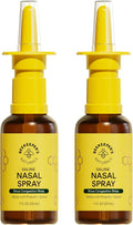 Beekeeper's Naturals Nasal Spray for Adults with Propolis, Xylitol & Saline, Clears Nasal Congestion, Moisturizes Sinus Canal, & Decongest Sinus Cavities, 1 fl oz(Pack of 2)