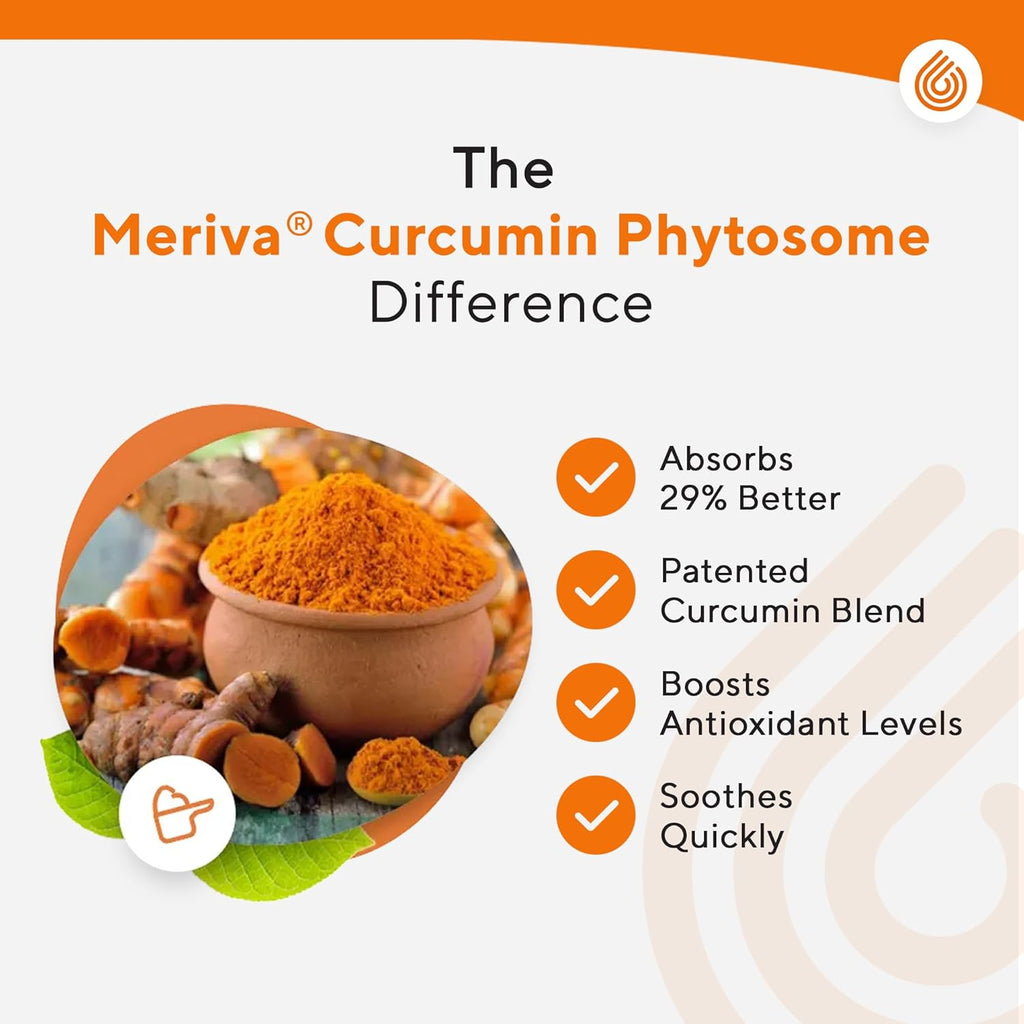 NERVE RENEW Curcumin Nerve Defense with Meriva Curcumin Phytosome for Complete Nerve Nourishment and Comfort - Optimized with Black Pepper Extract - 3 Pack