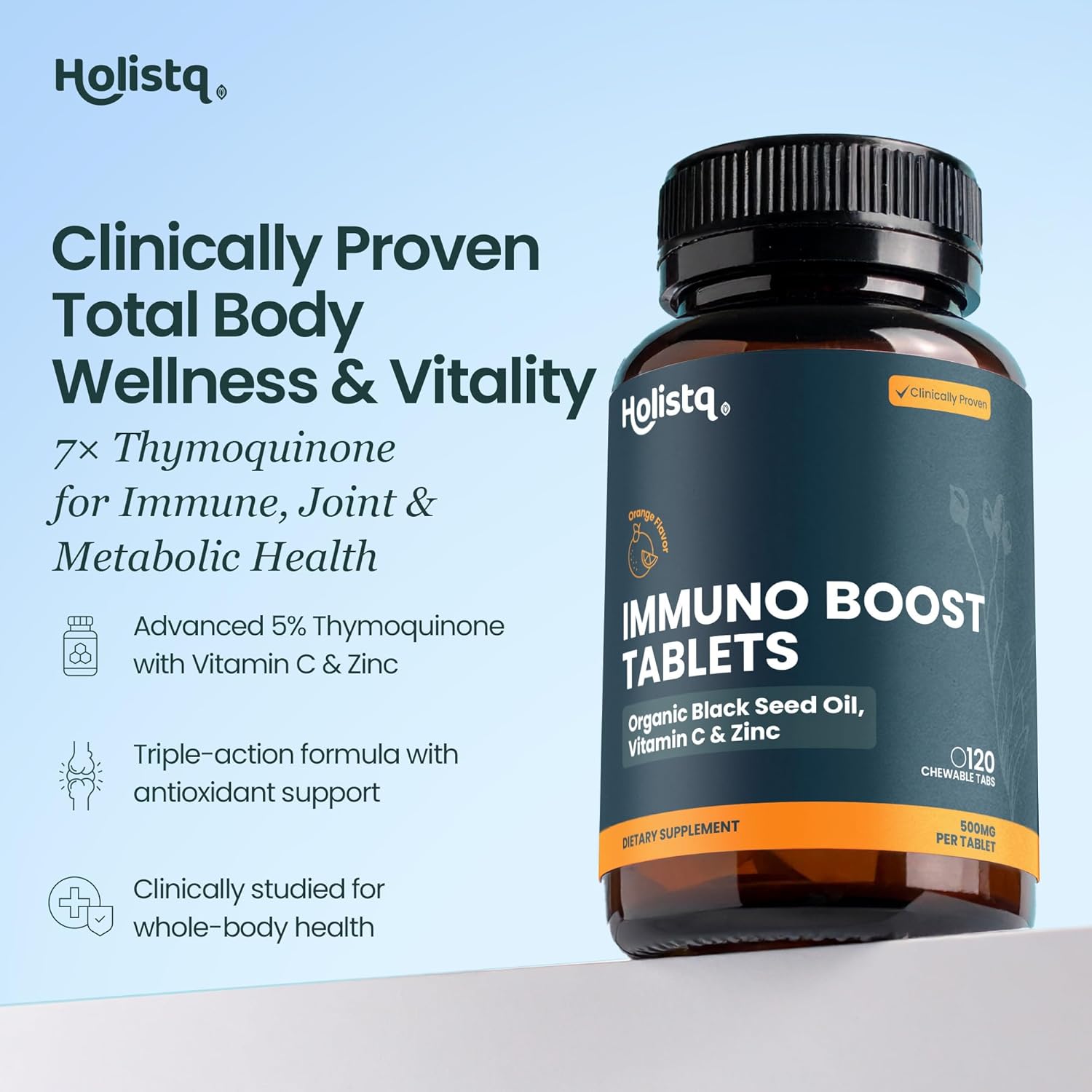 Immuno Boost Vitamin C with Zinc 120 Chewable Tablet Immune System Booster for Adults - Dietary Immune Support VIT C with Chewable Zinc Tablets for Adults and Teens, Antioxidant Immunity Vitamins