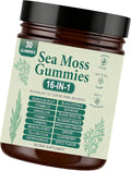 Sea Moss Gummies 16-in-1, Organic Irish Sea Moss Supplement for Immune Support, Digestion, Energy - Vegan, Non-GMO