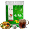 Orangic Mullein Detox Tea for Lungs,Smoker,Respiratory Support-Pure Mullein Leaf Herbal Tea for Lung Cleanse,18 Premium Herbs Blend,Breath Easy Tea,Caffeine Free,100% Natural,30 Tea Bags