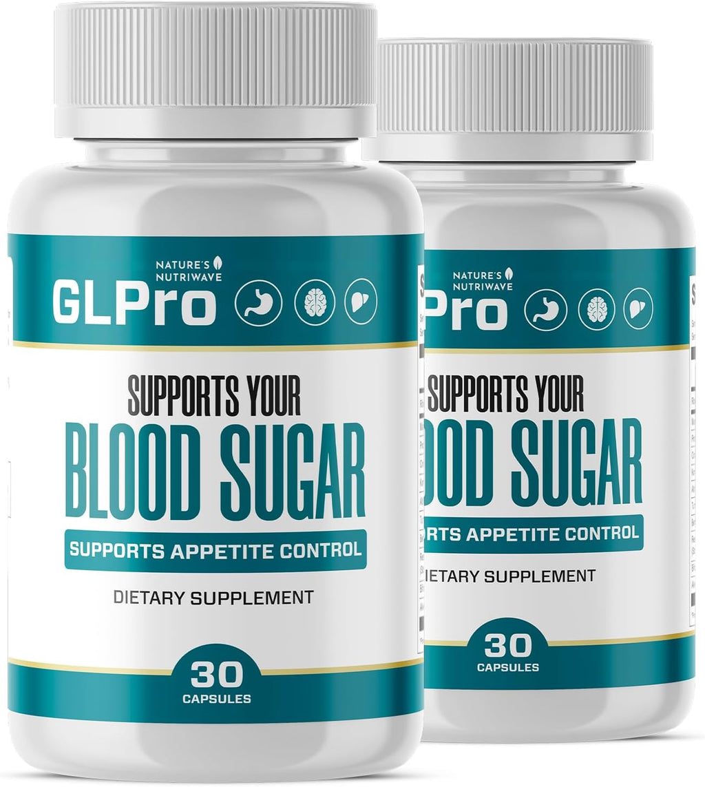 GLPro Capsules – Natural Supplement with Hawthorne, Garlic, Green Tea & Hibiscus – Non-GMO, Gluten-Free, Dairy-Free, Vegetarian, Made in USA – 30 Capsules, 2 Month Supply