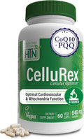 Health Thru Nutrition CoQ10 Plus PQQ and Red Spinach | Cellurex | Cellular Optimizer for Brain Circulation Energy and Mitochondria Function Support | Certified Vegan | Non-GMO (Pack of 60)