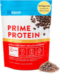 Equip Foods Prime Protein Powder | Clean, Grass Fed Beef Protein Isolate | Carnivore Protein Powder | Paleo, Keto Friendly | Gluten, Dairy Free | Helps Build & Repair Tissue | 30 Servings, Iced Coffee