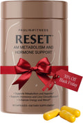 Paulina FITNESS Reset AM Metabolism and Hormone Support Supplement | Appetite Regulation, Metabolism Support, Enhanced Energy and Mood, Hormones | for Holistic Wellness | 90 Capsules