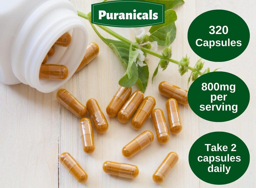 Haritaki Premium 320 Capsules Immunity Booster | Non GMO and Gluten Free | Herbal Supplement | 800 mg Per Serving | Made with 100% Pure Herb Haritaki Powder