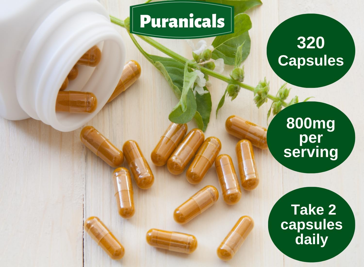 Haritaki Premium 320 Capsules Immunity Booster | Non GMO and Gluten Free | Herbal Supplement | 800 mg Per Serving | Made with 100% Pure Herb Haritaki Powder