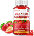 Calcium Magnesium Zinc Gummies with Vitamin D3 for Adults, Calcium Citrate 1200mg with K2, Boron, Copper and Ashwagandha, Absorption Calcium Supplement for Bone, Muscle, Immune for Men Women, 60 Count