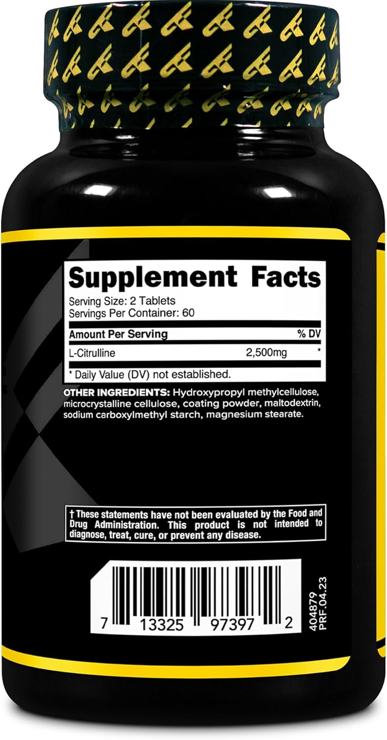 Primaforce L-Citrulline 2500mg, 120 Tablets, 60 Servings