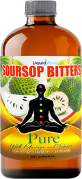 Pure Soursop Bitters with Moringa & Turmeric | Herbal Detox & Natural Energy Support | 32 fl oz