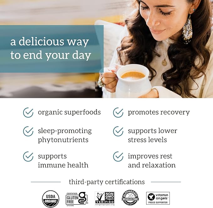 Organifi: Gold - Superfood Supplement Powder- 90 Servings (3 Pack) - Stress Support, Better Rest, Relaxation and Promotes Restful Sleep - Turmeric and Reishi Infused