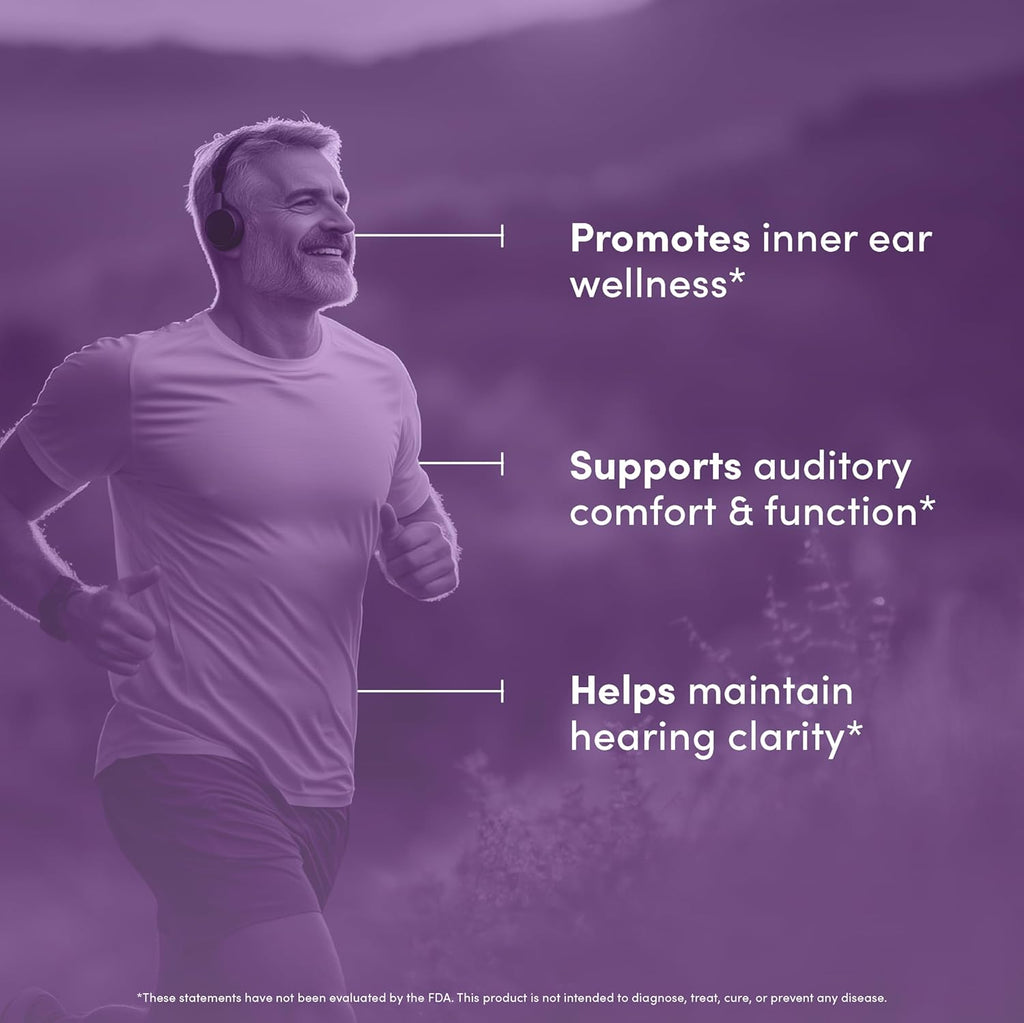 Hearing Peak - Tinnitus Supplements - Ear Health Supplements for Ringing Ears with Magnesium, Ginkgo Biloba, Green Tea Extract, Niacin, Acetyl L-Carnitine & More - Vegan, Gluten Free - 120 Capsules
