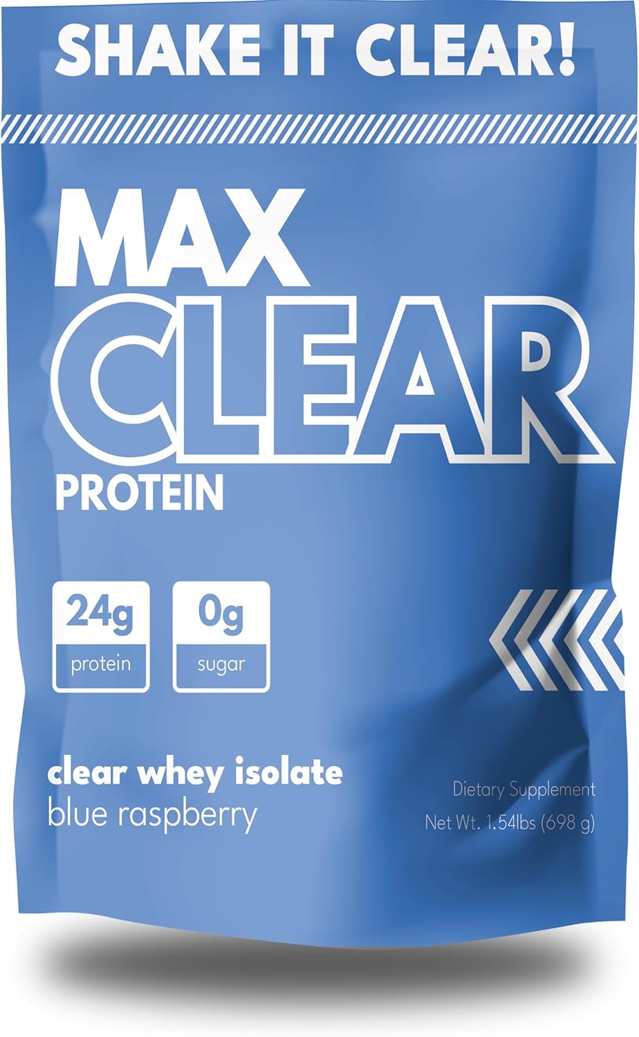 Max Clear Protein | 24g Protein | Clear Whey Isolate | Promotes Muscle Growth, Strength and Recovery (Blue Raspberry)