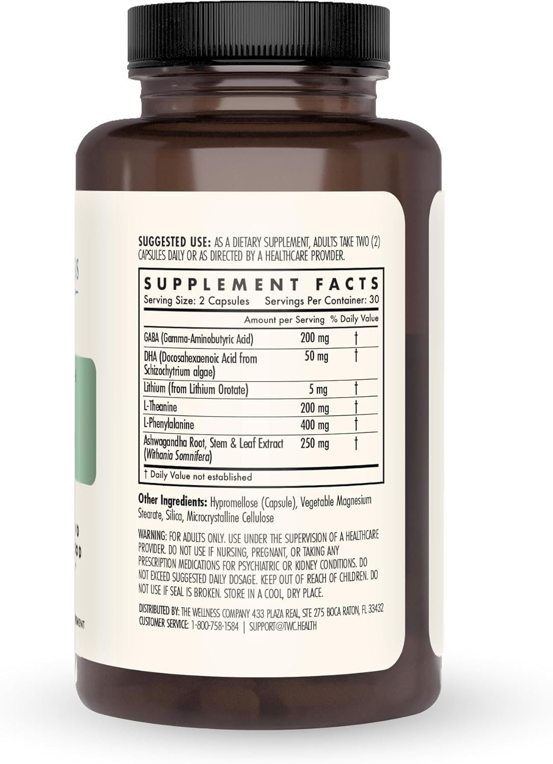 Mind Lift - Mood Boost, Mental Focus, Cognitive Defense - Lithium, GABA, DHA L-Phenylalanine | 60ct (1 Month Supply)