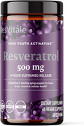 ResVitale Resveratrol 500 mg - Resveratrol Supplement for Men and Women - 60 Veggie Capsules