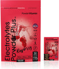 PowerVitamin Electrolytes Powder Packets - Raspberry - Keto Electrolytes for Daily Energy - Hydration Powder with 1000mg Potassium, 120mg Magnesium, Zero Calories - 30 Hydration Packets